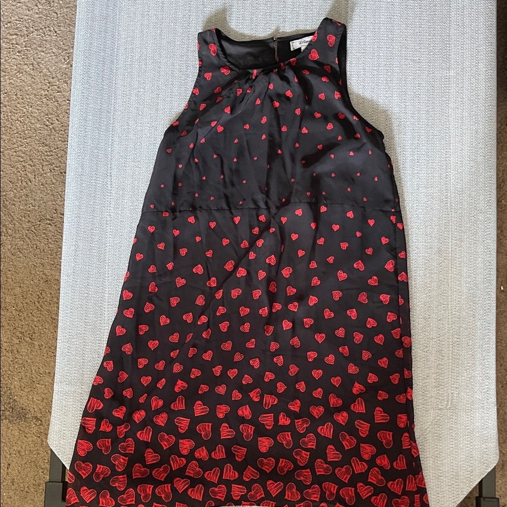 Disney Black and Red Heart Kids Dress